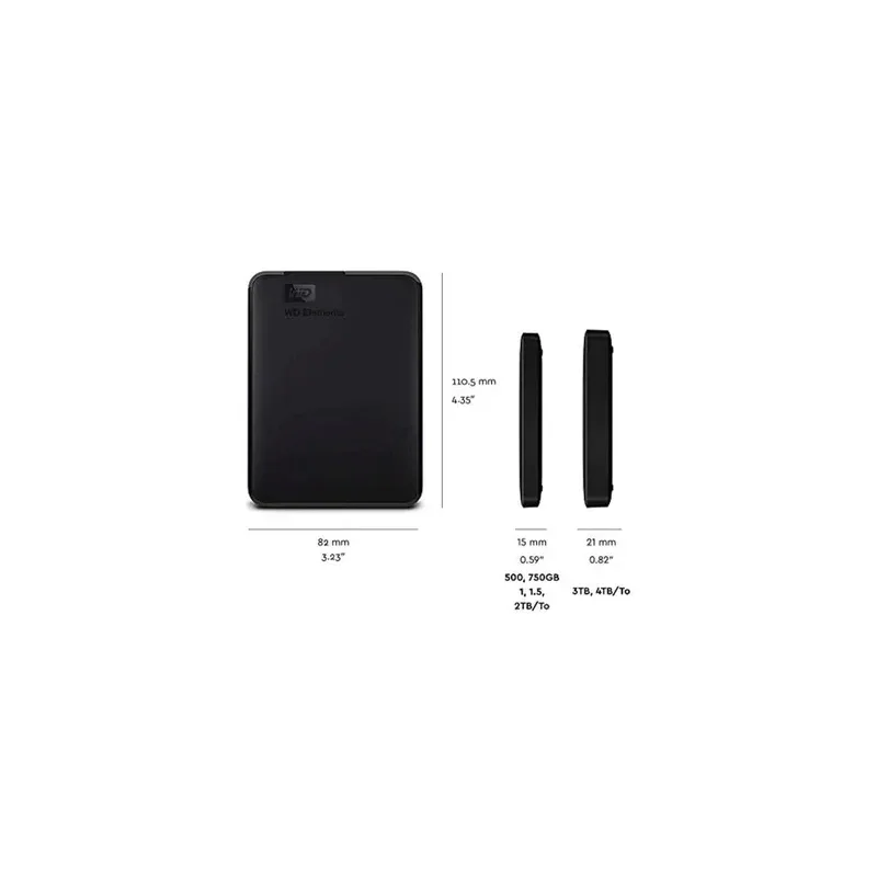 Elements Portable 2 Tb External Hard Drive Usb 3.0 2 Tb - eBuy UAE